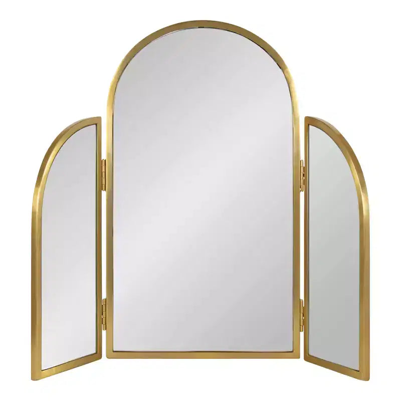Miroir Arche Trépied Or 28"x28" - Kate & Laurel : Style Moderne, Fixation Murale, Aucun Assemblage Requis
