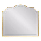 Miroir mural doré arqué de 32 x 28 pouces