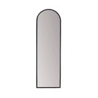Brewster Aria Black Arched Mirror: 60-in Modern Floor, Metal Frame, Freestanding, 18-in Wide
