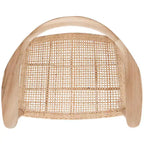 Chaise en rotin tressé, finition naturelle
