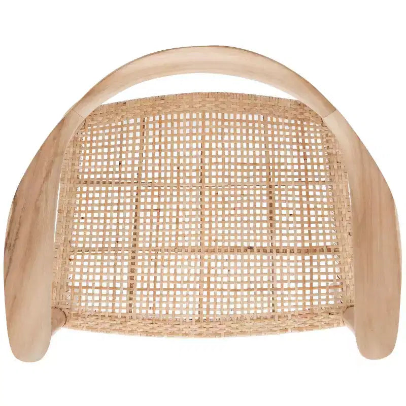 Chaise en rotin tressé, finition naturelle