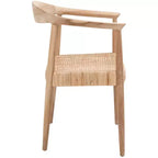 Chaise en rotin tressé, finition naturelle