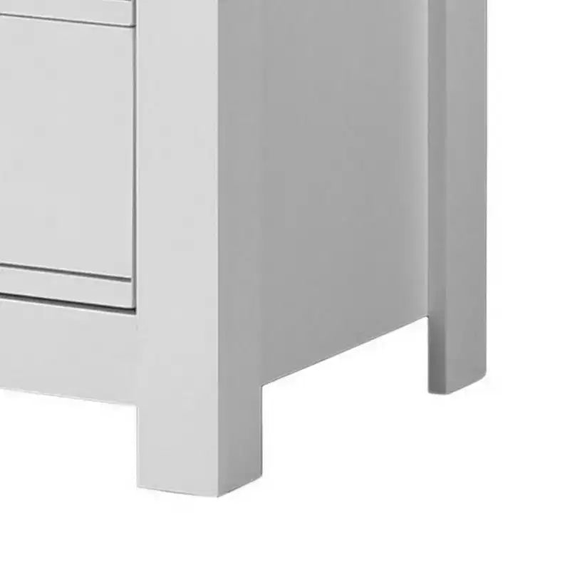 Commode 6 tiroirs blanche 119 cm – : Mobilier de chambre contemporain, design peu encombrant