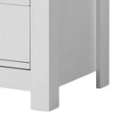 Commode 6 tiroirs blanche 119 cm – : Mobilier de chambre contemporain, design peu encombrant