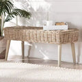 Banc décoratif naturel (Gris)