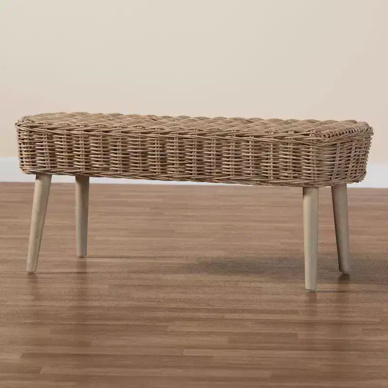 Banc décoratif naturel (Gris)