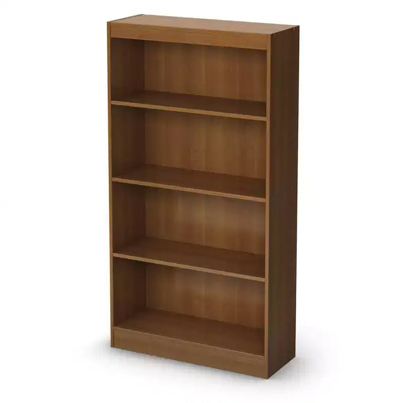 Étagère décorative Morgan en merisier à 4 niveaux de 56 po de haut : tablettes verticales en panneaux de particules, capacité de 25 lb, hauteur de 56 po