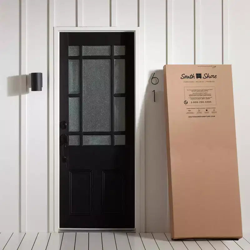 Étagère décorative Morgan en merisier à 4 niveaux de 56 po de haut : tablettes verticales en panneaux de particules, capacité de 25 lb, hauteur de 56 po