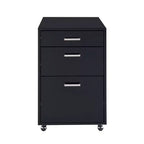 Classeur — Noir brillant/Finition chrome