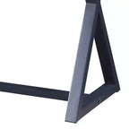 Console 42 po au fini noir – : Bois de peuplier anthracite, tiroir de rangement