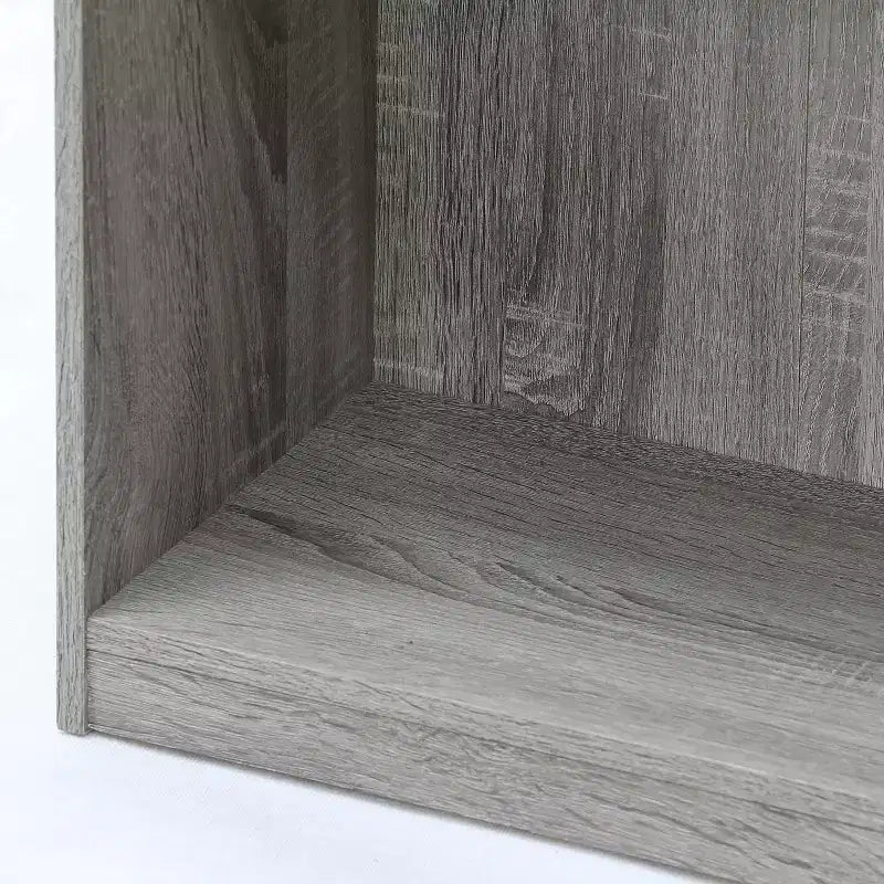 Étagère de Rangement à 3 Niveaux, Meuble de Présentation Ouvert, Chêne Français