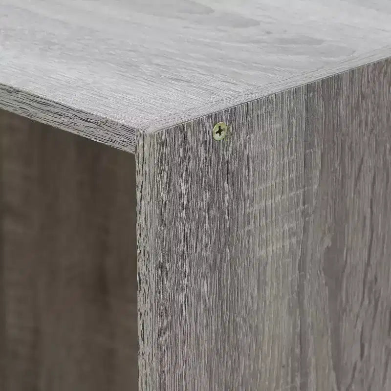 Étagère de Rangement à 3 Niveaux, Meuble de Présentation Ouvert, Chêne Français