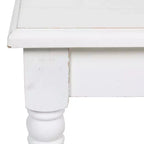 Banc rectangulaire en bois, 42x14x19, blanc