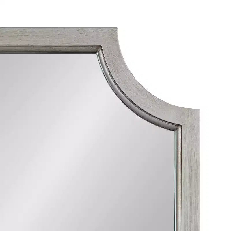Miroir en MDF festonné, 24x36, Argent