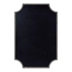 Miroir en MDF festonné, 24x36, Argent