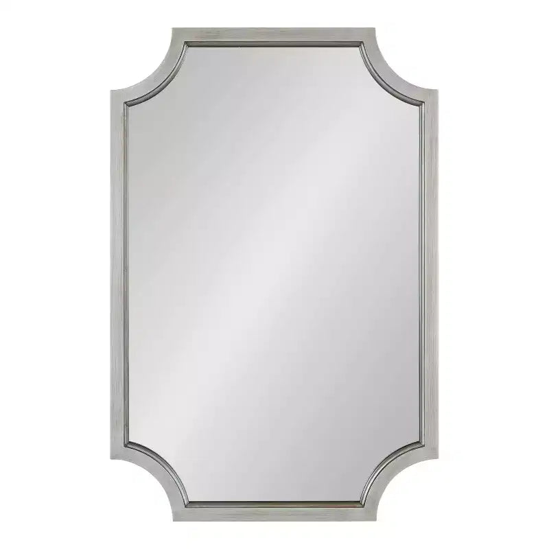 Miroir en MDF festonné, 24x36, Argent
