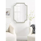 Miroir en MDF festonné, 24x36, Argent