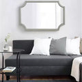 Miroir en MDF festonné, 24x36, Argent