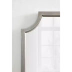 Miroir en MDF festonné, 24x36, Argent