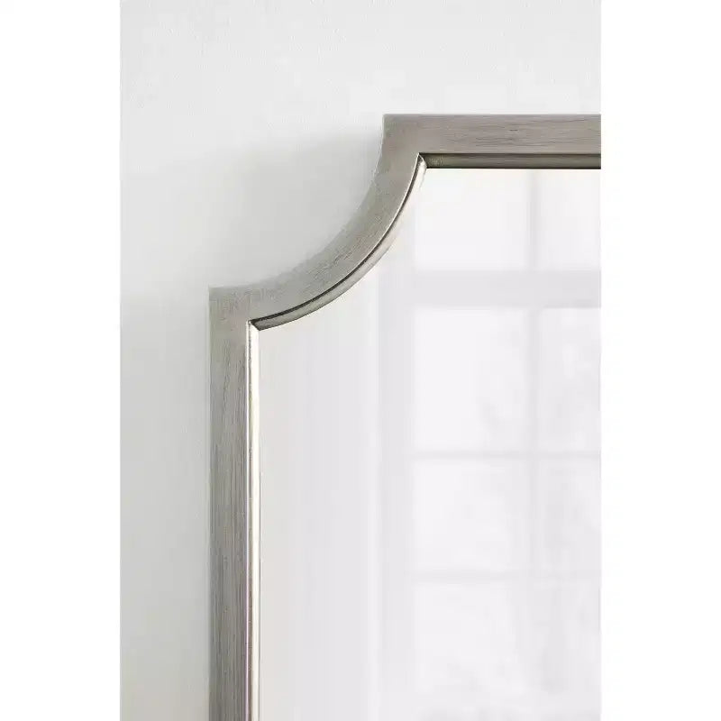 Miroir en MDF festonné, 24x36, Argent
