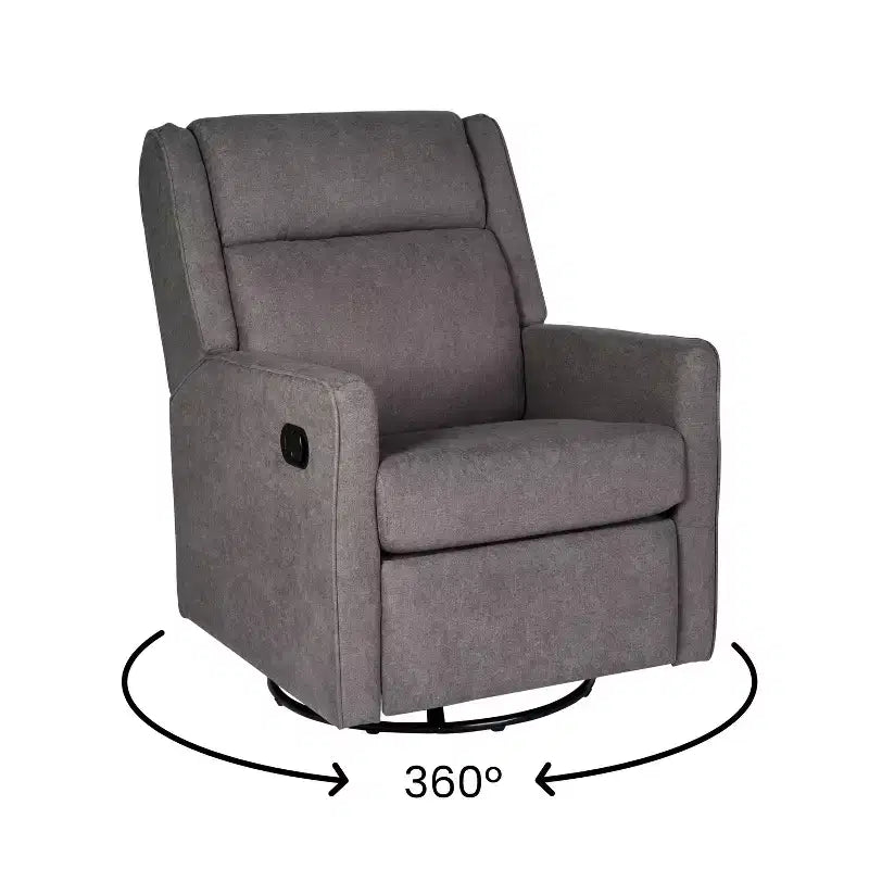 Fauteuil relax pivotant et à bascule 3-en-1 manuel traditionnel