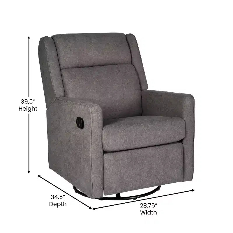 Fauteuil relax pivotant et à bascule 3-en-1 manuel traditionnel