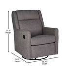 Fauteuil relax pivotant et à bascule 3-en-1 manuel traditionnel