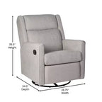 Fauteuil relax pivotant et à bascule 3-en-1 manuel traditionnel
