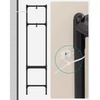 Portant à Vêtements Robuste 165 cm Armoire Autonome Portable avec Barres de Suspension et Étagères Charge Totale 110 kg Noir