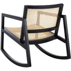 Fauteuil à bascule en rotin