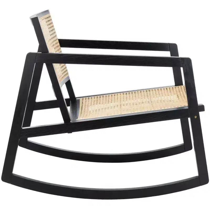 Fauteuil à bascule en rotin