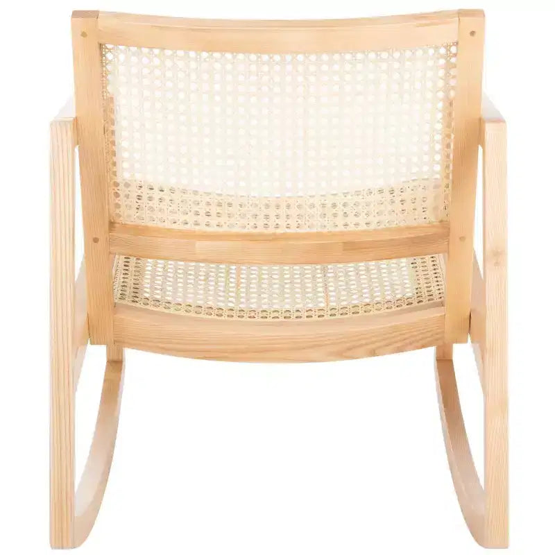 Fauteuil à bascule en rotin