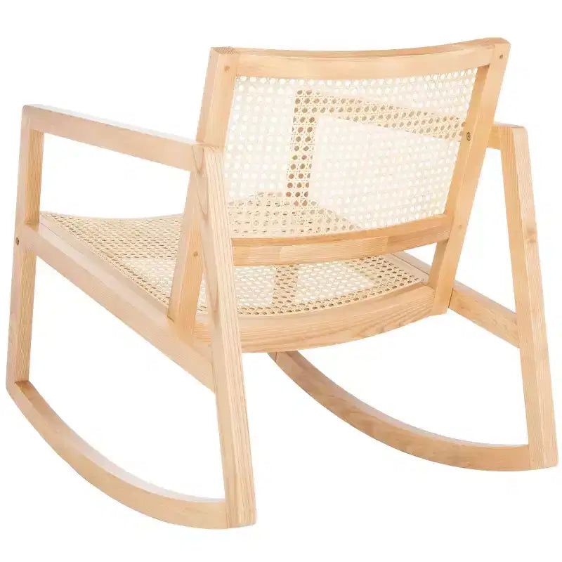 Fauteuil à bascule en rotin