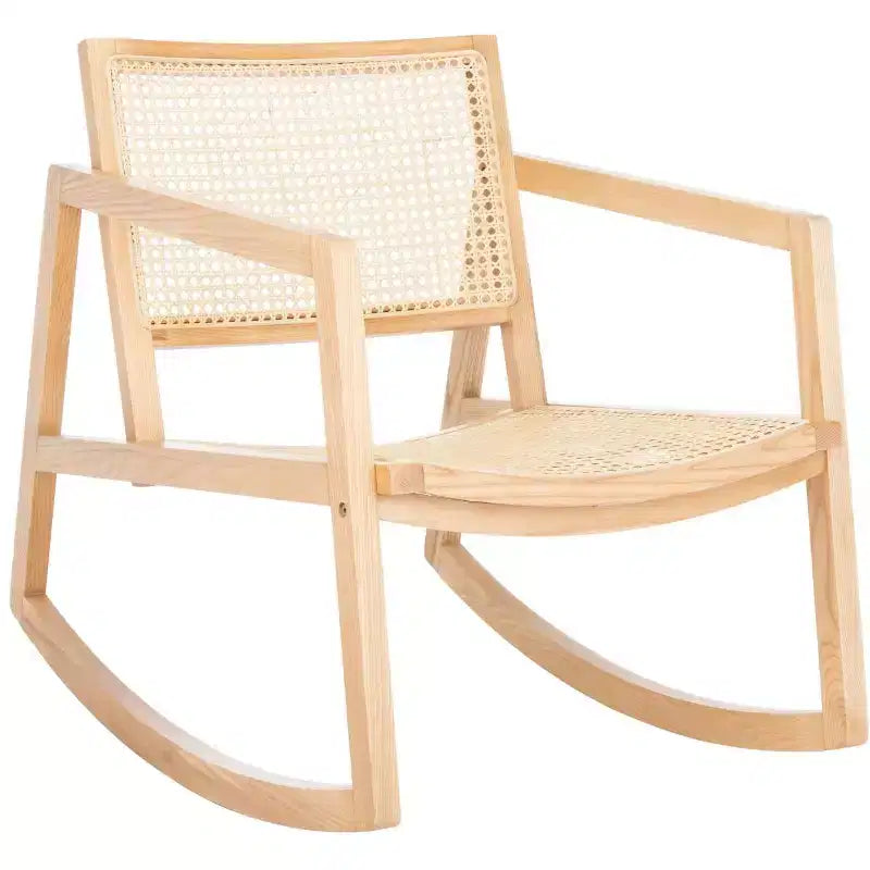 Fauteuil à bascule en rotin
