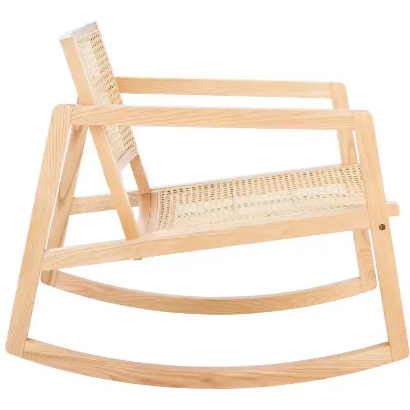 Fauteuil à bascule en rotin
