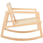 Fauteuil à bascule en rotin