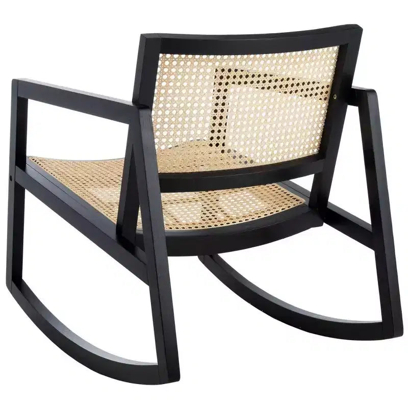 Fauteuil à bascule en rotin