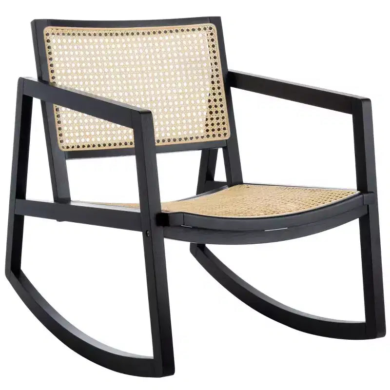 Fauteuil à bascule en rotin