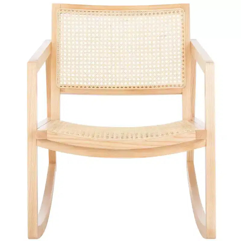 Fauteuil à bascule en rotin
