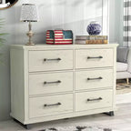 Commode à six tiroirs de 52 pouces