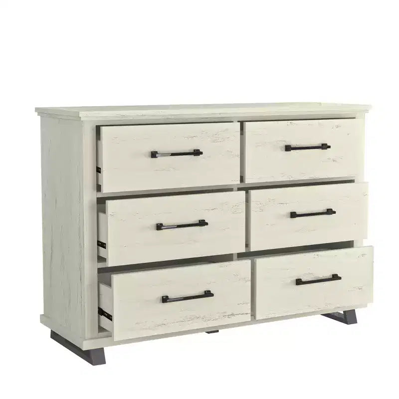 Commode à six tiroirs de 52 pouces
