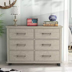 Commode à six tiroirs de 52 pouces