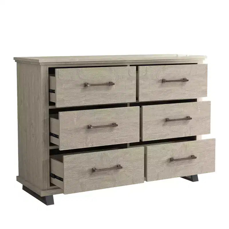 Commode à six tiroirs de 52 pouces