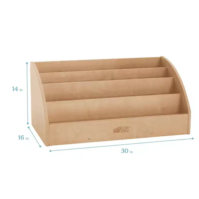 Présentoir à livres en bois pour tout-petits, Étagère à livres pour débutants