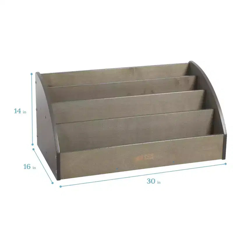 Présentoir à livres en bois pour tout-petits, Étagère à livres pour débutants
