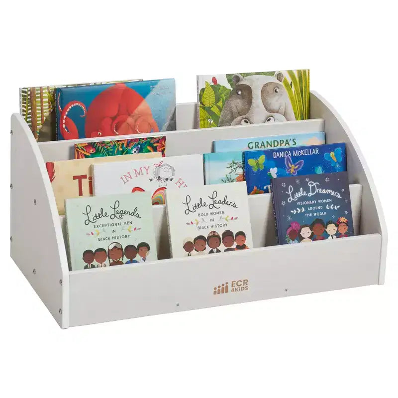 Présentoir à livres en bois pour tout-petits, Étagère à livres pour débutants