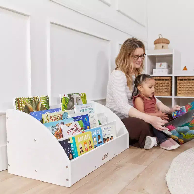 Présentoir à livres en bois pour tout-petits, Étagère à livres pour débutants