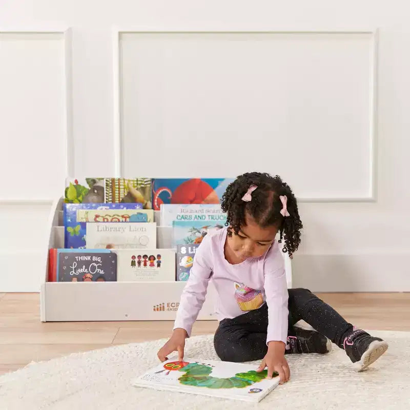 Présentoir à livres en bois pour tout-petits, Étagère à livres pour débutants
