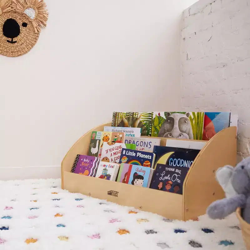Présentoir à livres en bois pour tout-petits, Étagère à livres pour débutants