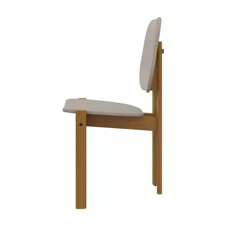 Chaise de salle à manger moderne du milieu du siècle avec pieds en bois massif